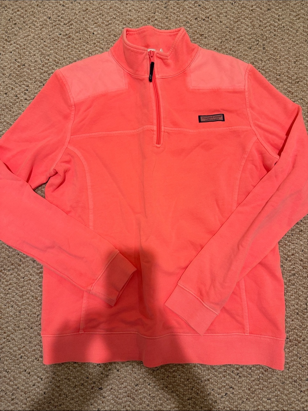 Women’s Like New Vineyard Vines Shep Shirt in Bright Neon Coral